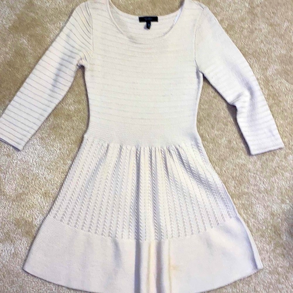 SWEATER KNIT Flare Skirt Sweater Dress - Picture 8 of 16